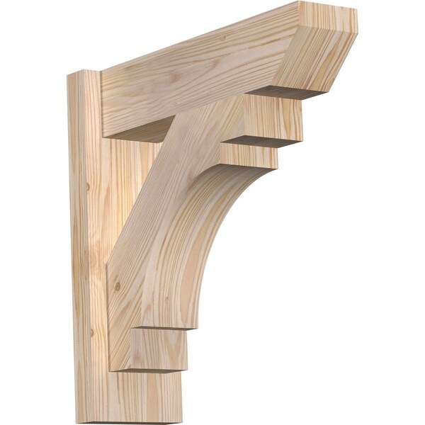 Ekena Millwork Merced Slat Smooth Outlooker, Douglas Fir, 5 1/2"W x 18"D x 18"H OUT06X18X18MRC06SDF - main